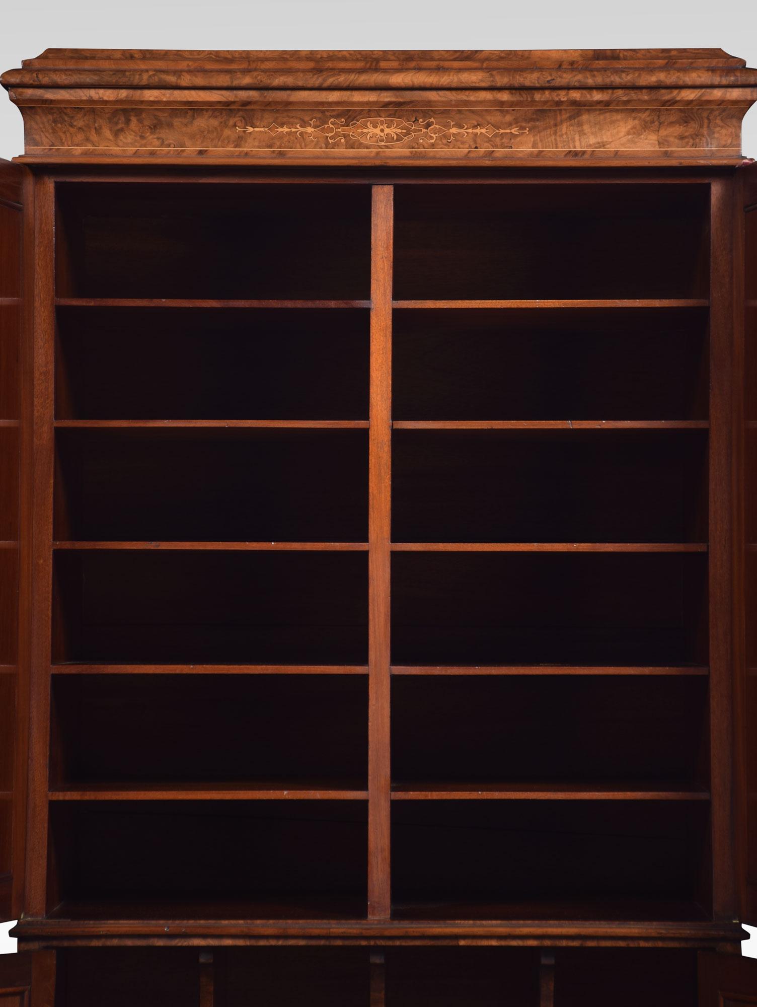 19th Century Figured Walnut Music Cabinet 2