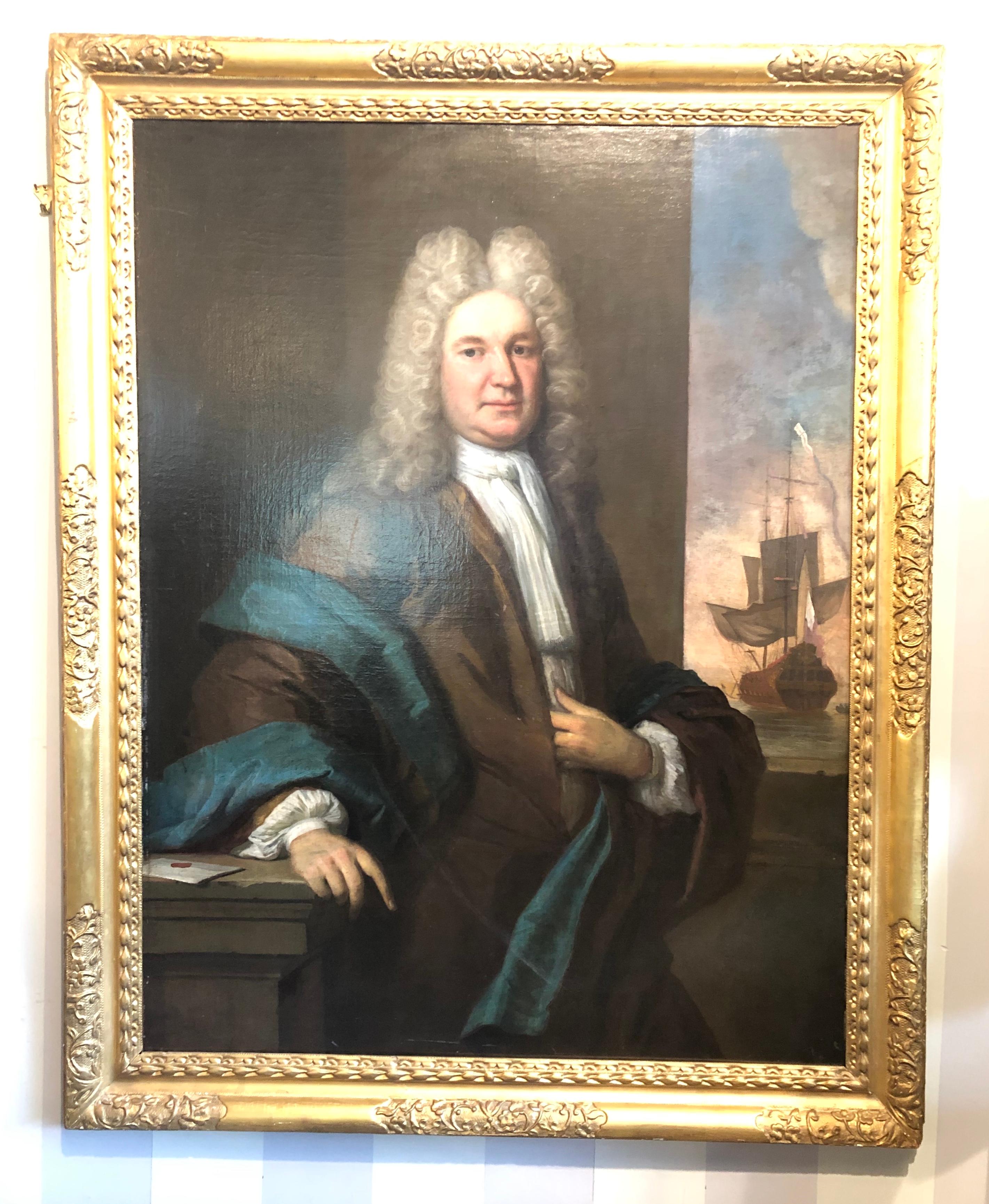 17th/18th Century Fine Antique Portrait of a Gentleman Oil on Canvas at ...