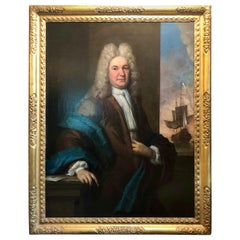 17th/18th Century Fine Antique Portrait of a Gentleman Oil on Canvas