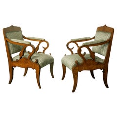 19th Century Fine Biedermeier Armchairs. Vienna, c. 1825.
