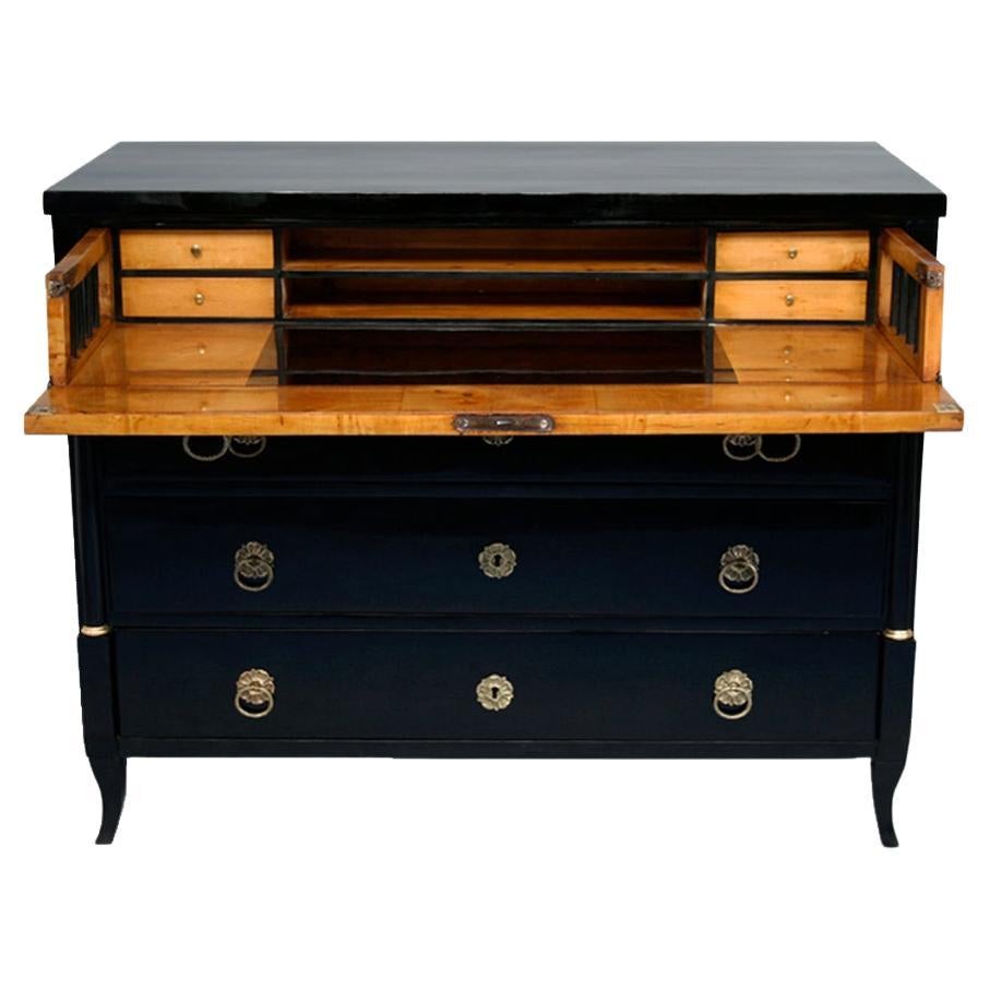 19th Century Fine Biedermeier Bureau-Commode. Vienna, c. 1825. For Sale