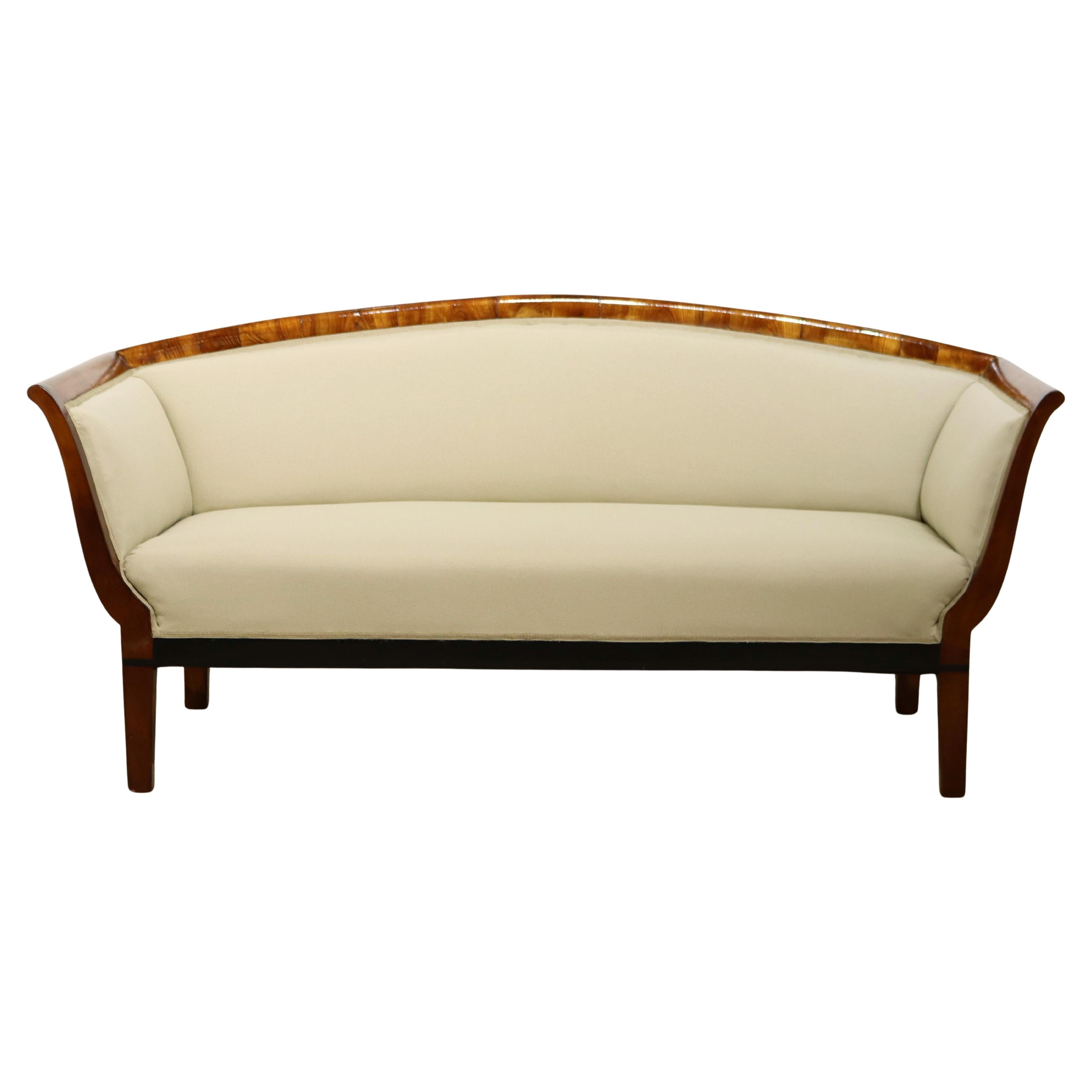 19th Century Fine Biedermeier Cherry Sofa. Vienna, c. 1825.