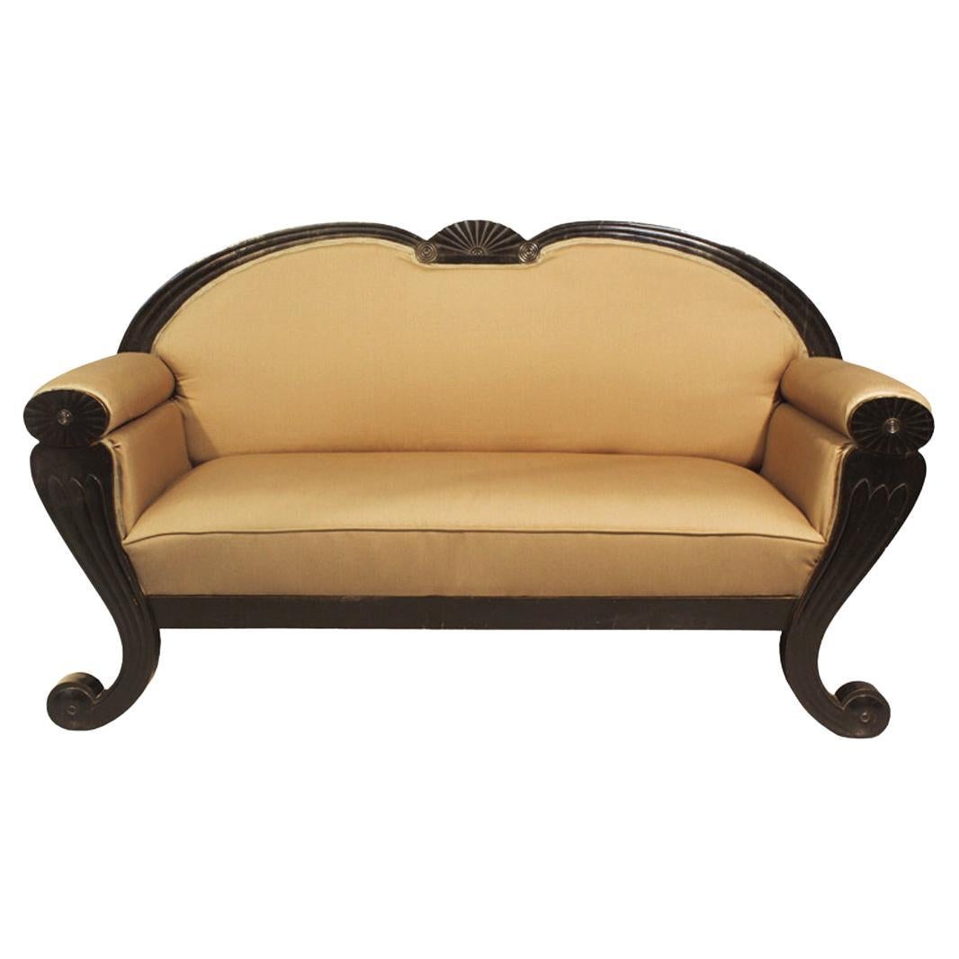 19th Century Fine Biedermeier Ebonized Sofa. Vienna, c. 1825.