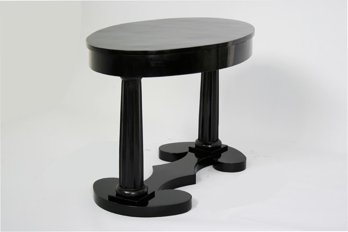 Pearwood 19th Century Fine Biedermeier Ebonized Table. Vienna, c. 1825. For Sale