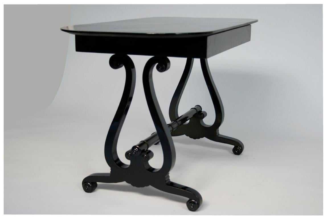 19th Century Fine Biedermeier Ebonized Table. Vienna, c. 1825. For Sale 1