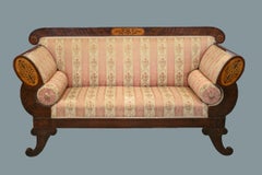 19th Century Fine Biedermeier Mahogany Sofa. Austria, c. 1830.