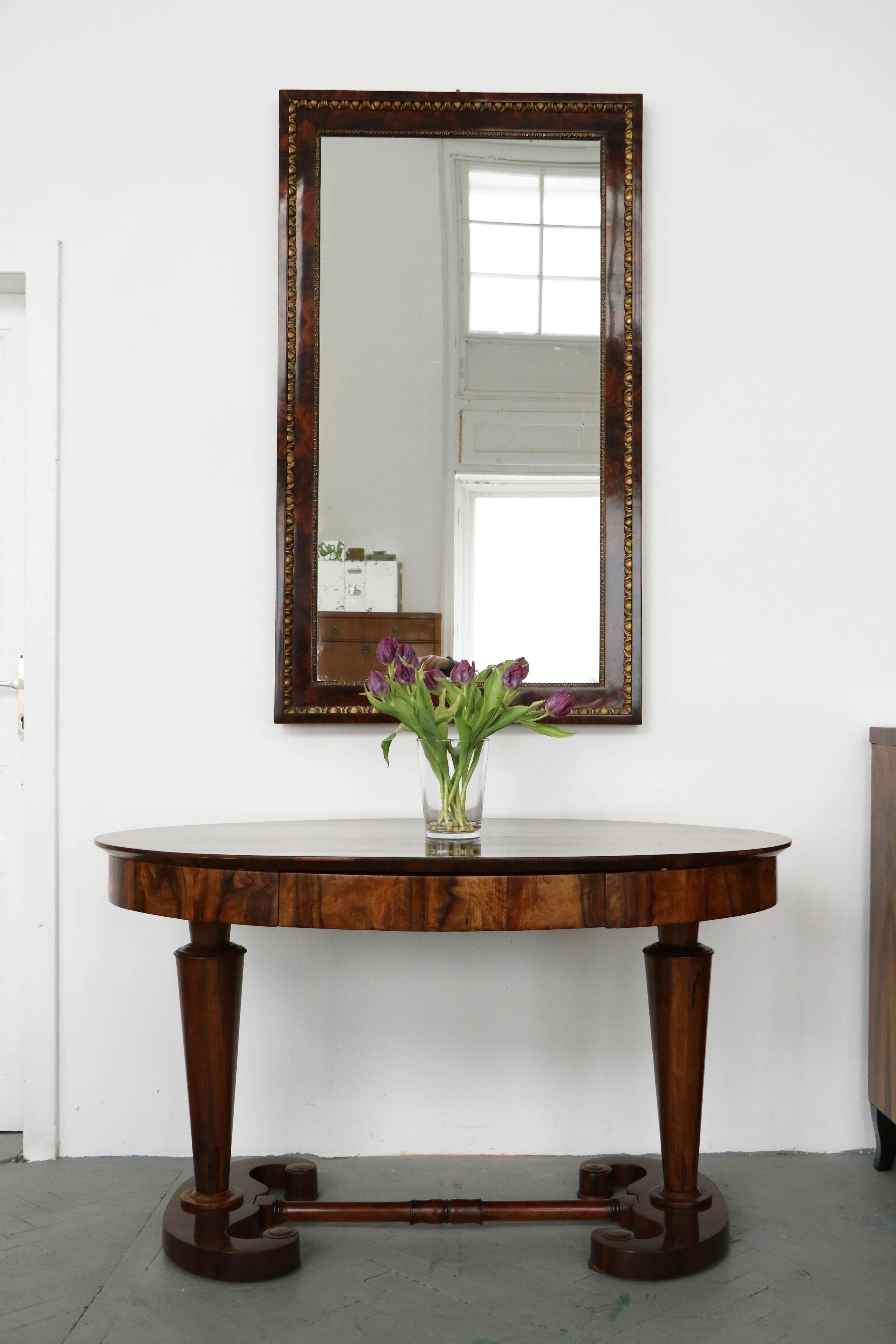 Ebonized 19th Century Fine Biedermeier Salon Table. Vienna, c. 1825. For Sale