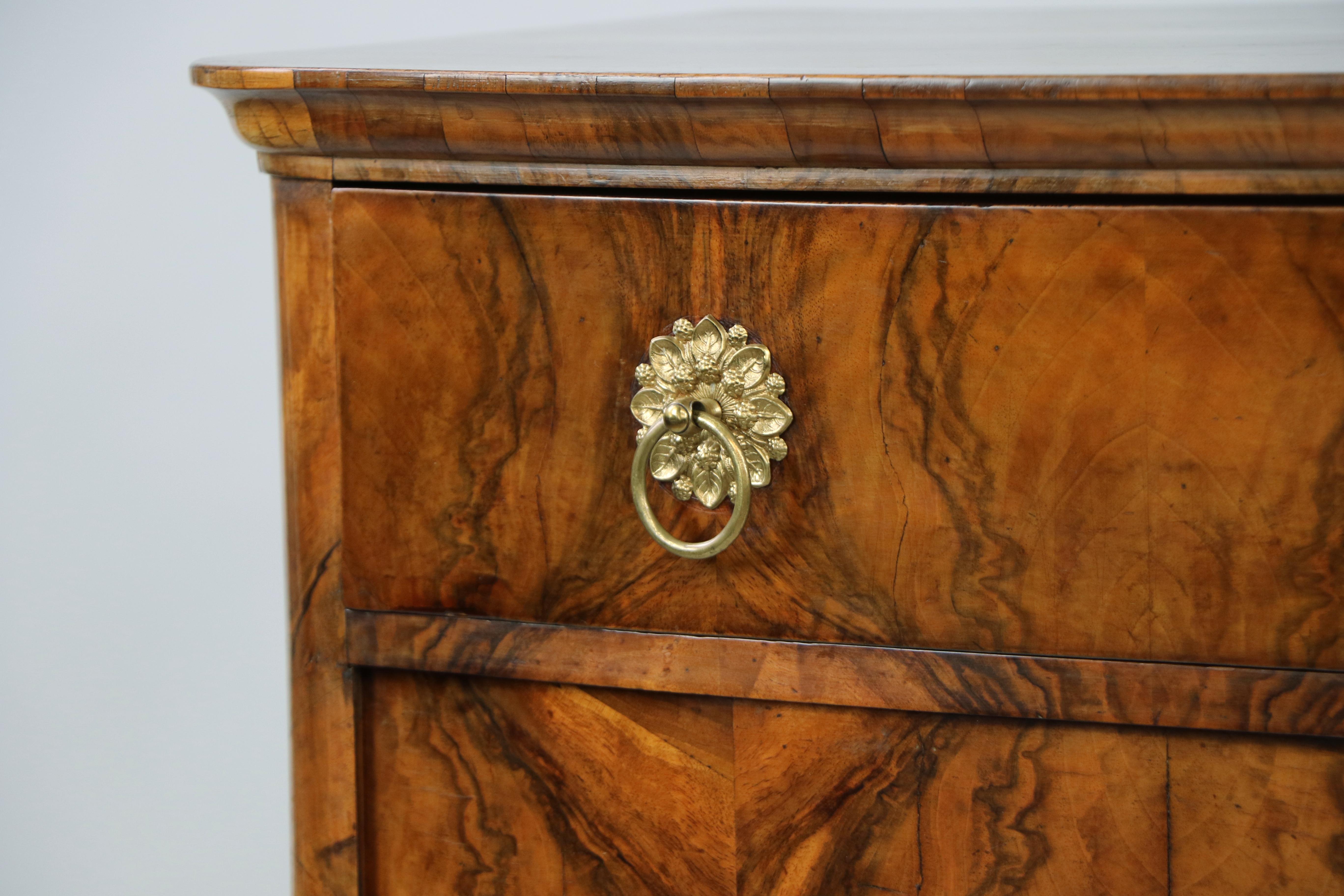 Austrian 19th Century Fine Biedermeier Trumeau Commode. Vienna, c. 1825. For Sale