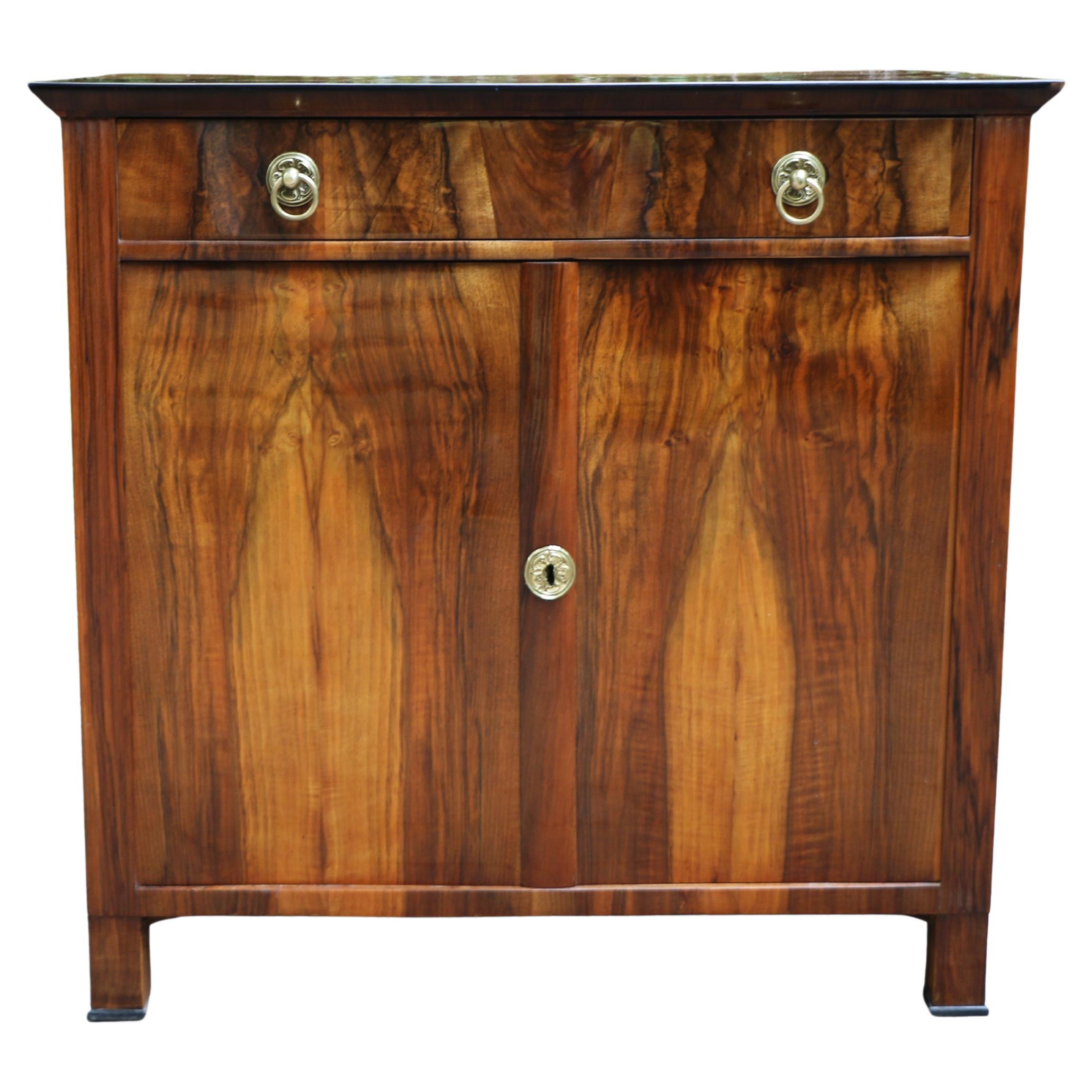19th Century Fine Biedermeier Trumeau Commode. Vienna, c. 1825. For Sale