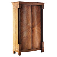 Used 19th Century Fine Biedermeier Walnut Armoire. Vienna, c. 1825.