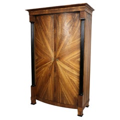 19th Century Fine Biedermeier Walnut Armoire. Vienna, c. 1825.