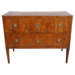 Antique 19th Century Biedermeier Walnut Bureau-Commode. Vienna, c. 1820-25.