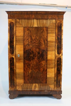 19th Century Fine Biedermeier Walnut Cabinet. Vienna, c. 1830.