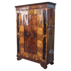 19th Century Fine Biedermeier Walnut Cabinet. Vienna, c. 1830.