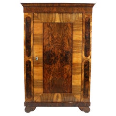 Antique 19th Century Fine Biedermeier Walnut Cabinet. Vienna, c. 1830.