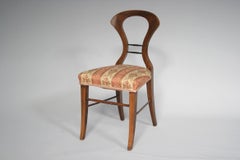 Silla Biedermeier de nogal del siglo XIX. Viena, hacia 1825.