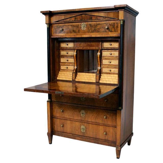 20th Century Vienna Biedermeier Style Secretaire For Sale at 1stDibs