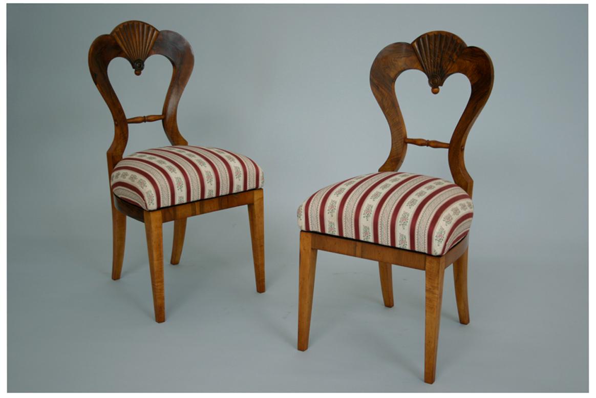 Chaises d'appoint Biedermeier du 19ème siècle Vienne, vers 1825. Bon état - En vente à Vienna, AT