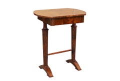 19th Century Fine Biedermeier Walnut Side Table. Vienna, c. 1825.