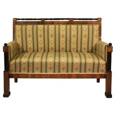 Antique 19th Century Fine Biedermeier Walnut Sofa. Austria, c. 1825-30.