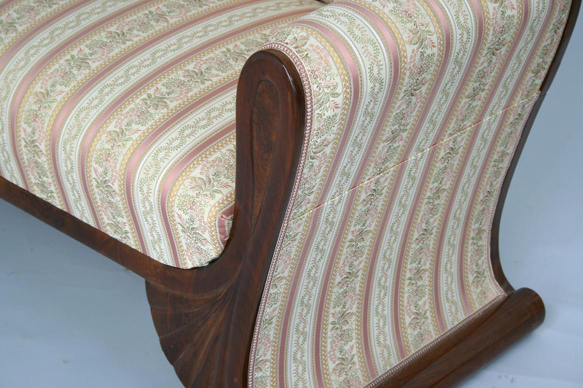 Upholstery 19th Century Viennese Biedermeier Walnut Sofa. Vienna, c. 1825. For Sale