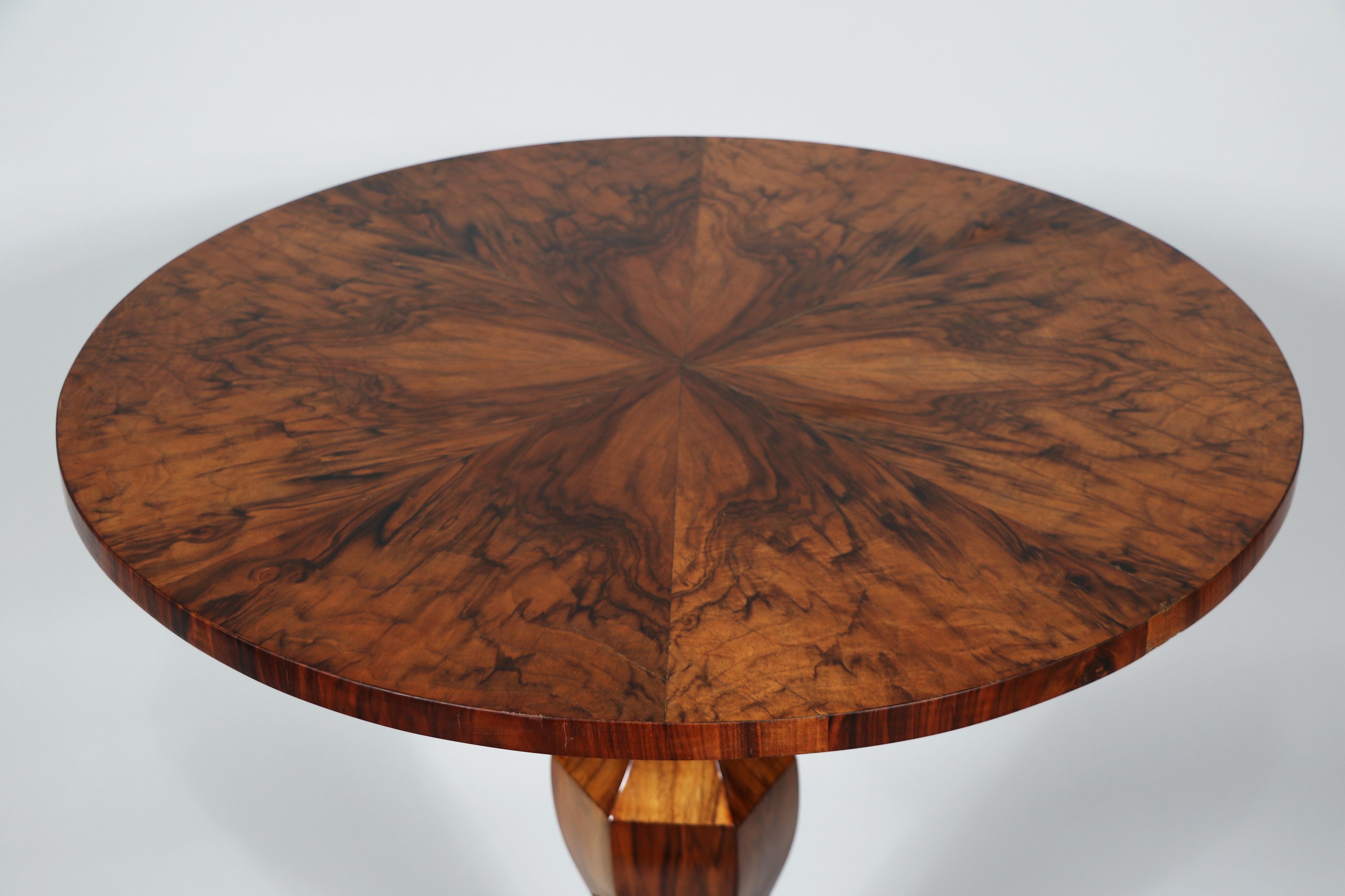 Ebonized 19th Century Fine Biedermeier Walnut Table. Vienna, c. 1825-30.