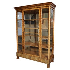 19th Century Fine Biedermeier Walnut Vitrine. Vienna, c. 1825.