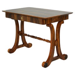 Antique 19th Century Fine Biedermeier Walnut Writing Table. Vienna, c. 1825.