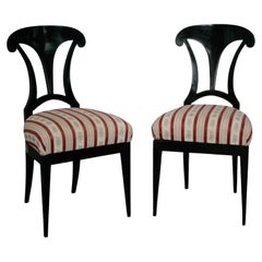 19th Century Fine Ebonized Biedermeier Chairs. Vienna, c. 1825-30.
