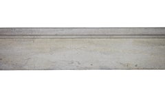 19th Century Fine Beige Limestone Vintage Fireplace Surround
