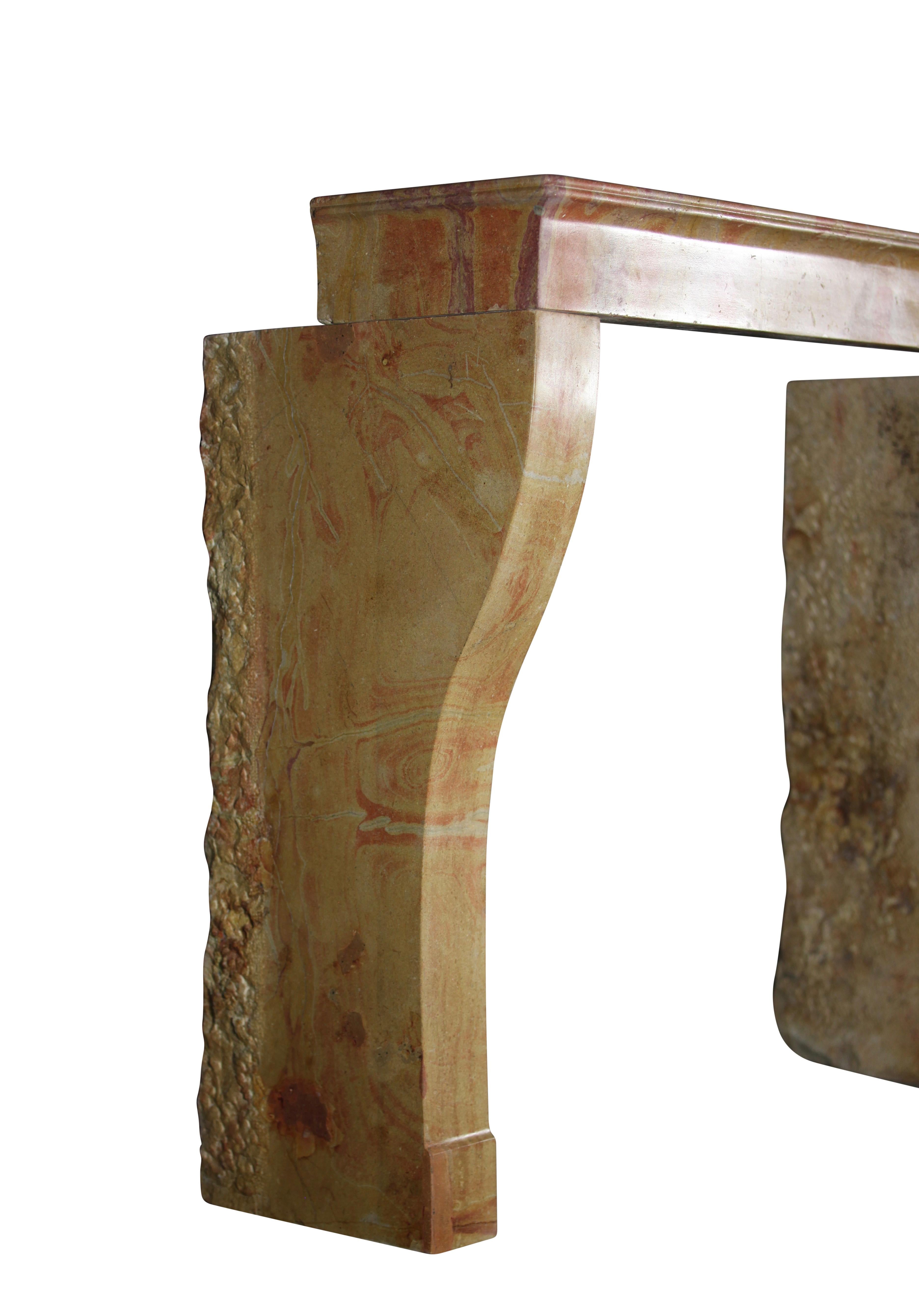 19th Century Fine European Vintage Fireplace Mantle from France For Sale 2