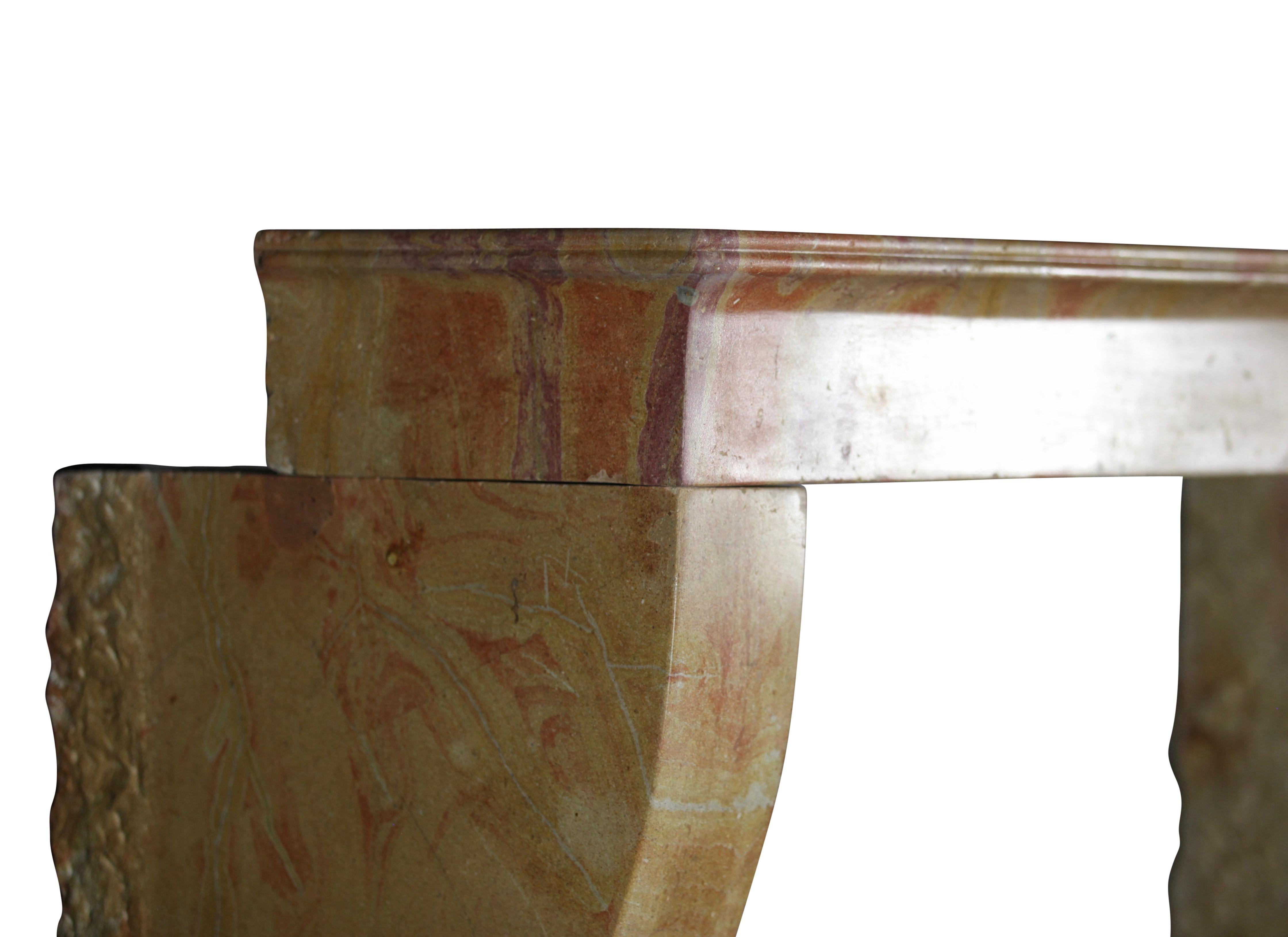 19th Century Fine European Vintage Fireplace Mantle from France For Sale 3