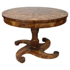 19th Century Exceptional Extendable Biedermeier Walnut Table. Vienna, c. 1825.