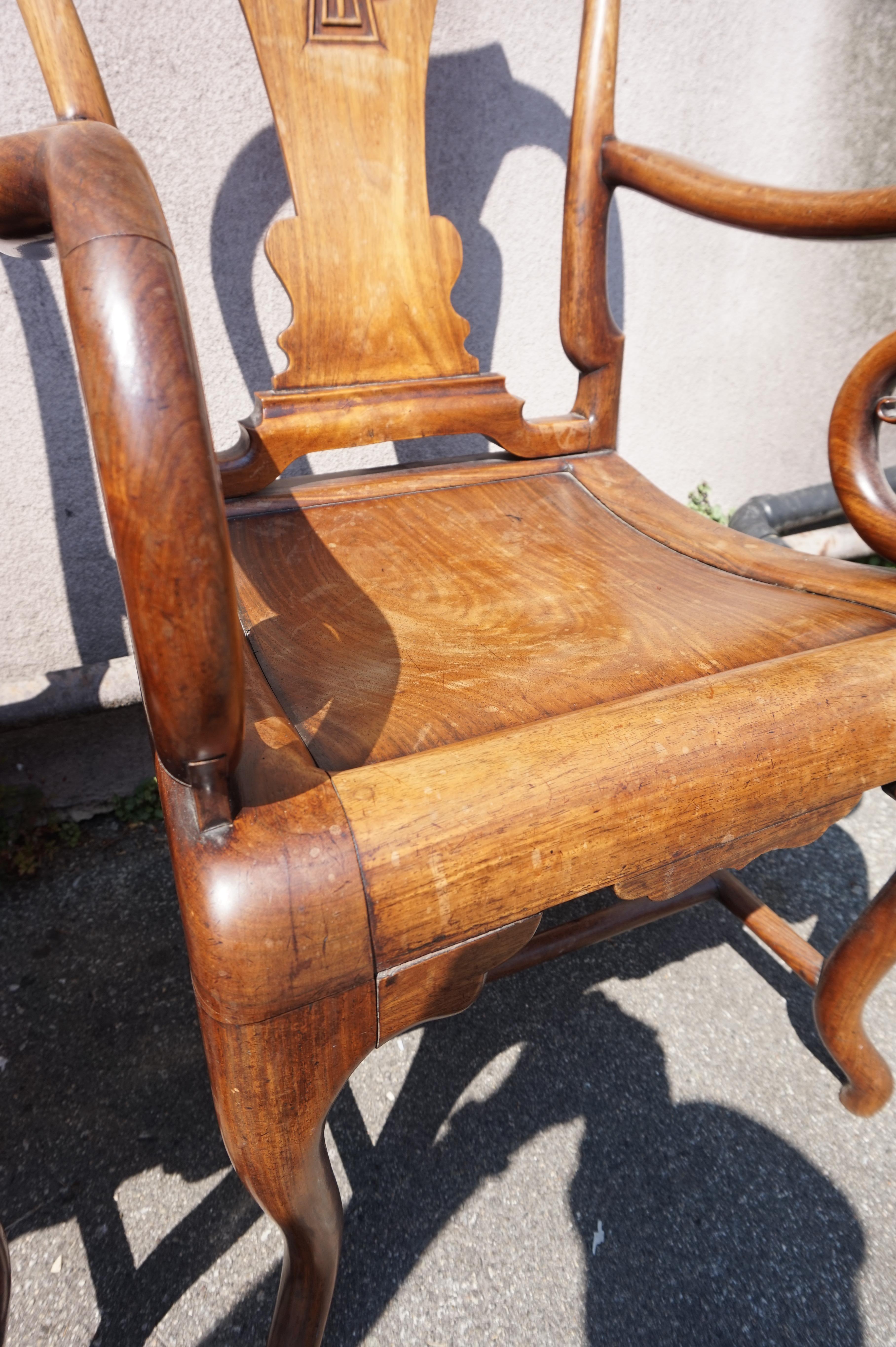 19th Century Fine Hand-Carved Rosewood Chinese Mahjong Chairs 4