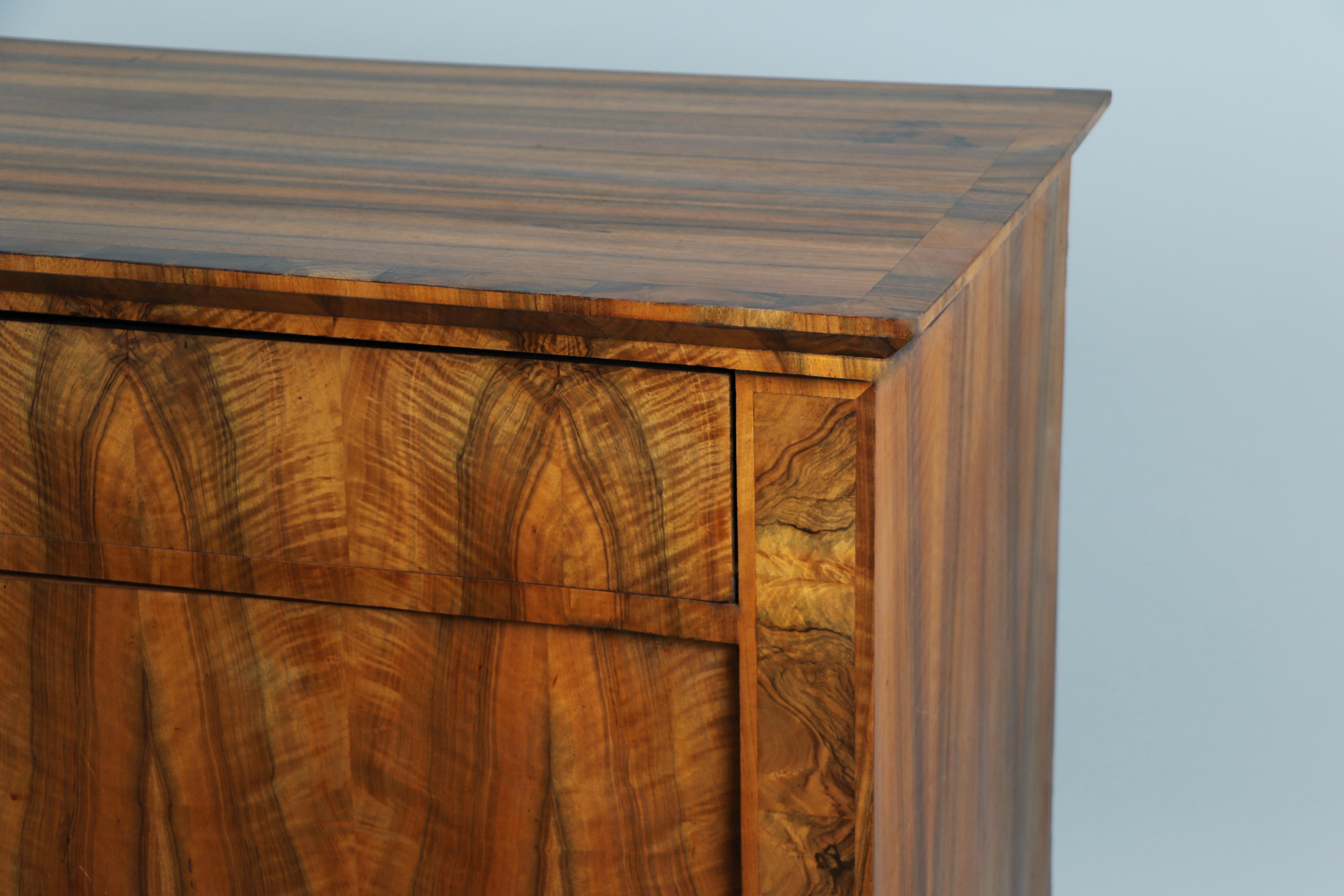 Austrian 19th Century Fine Large Biedermeier Trumeau Commode. Vienna, c. 1825. For Sale