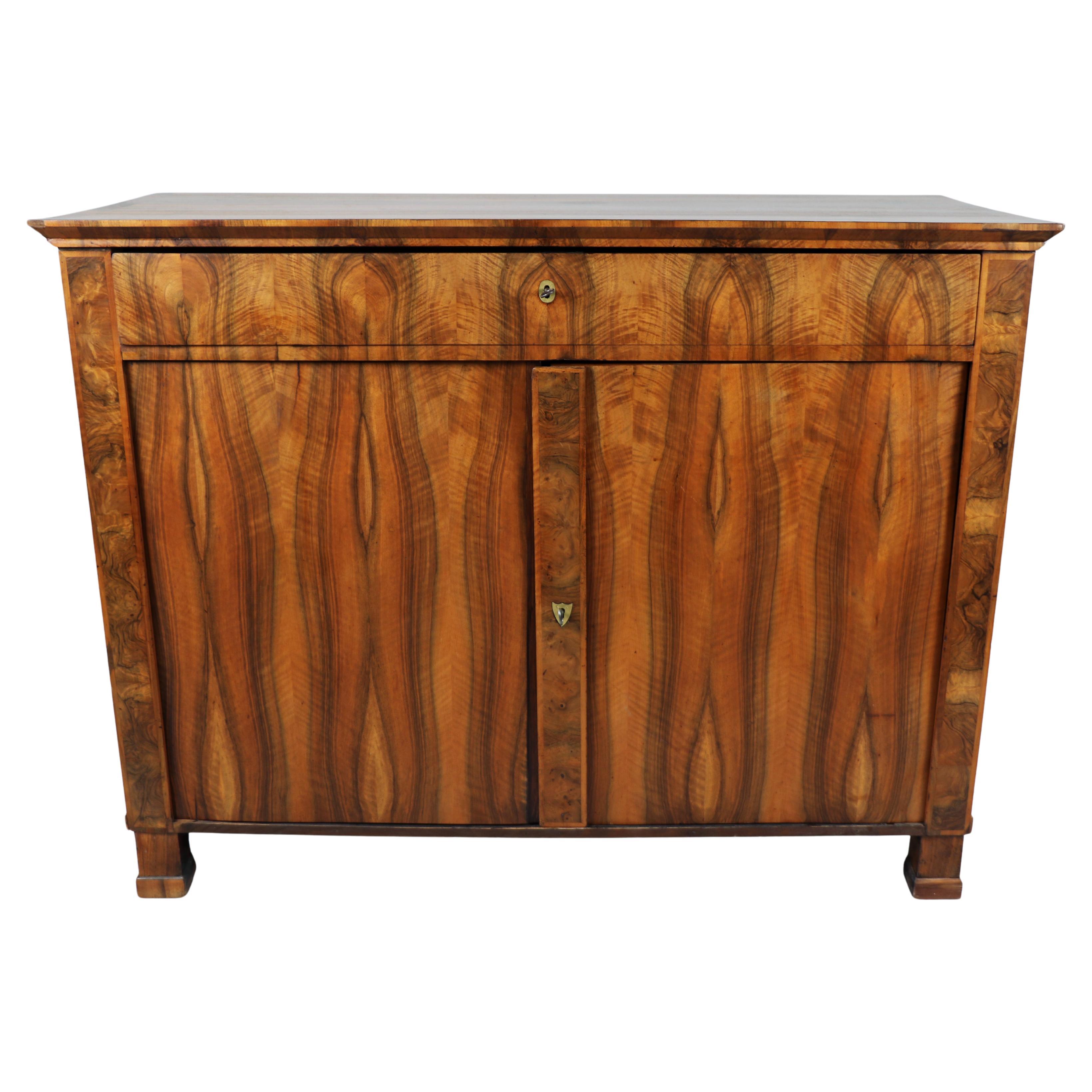 19th Century Fine Large Biedermeier Trumeau Commode. Vienna, c. 1825. For Sale