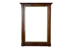19th Century Fine Large Biedermeier Walnut Mirror. Vienna, c. 1825.