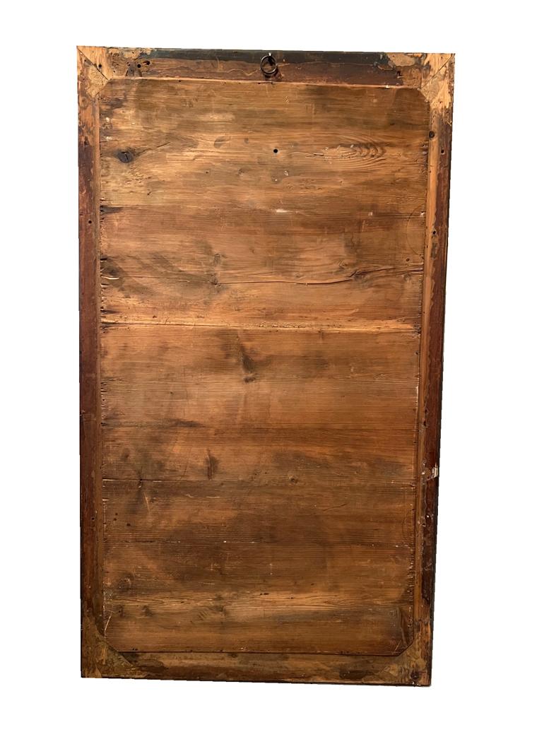 Grand miroir Biedermeier du 19ème siècle en noyer. Vienne, vers 1825. en vente 1
