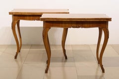 XIX secolo Coppia di tavoli da console in ciliegio Biedermeier, Vienna, 1835 circa.