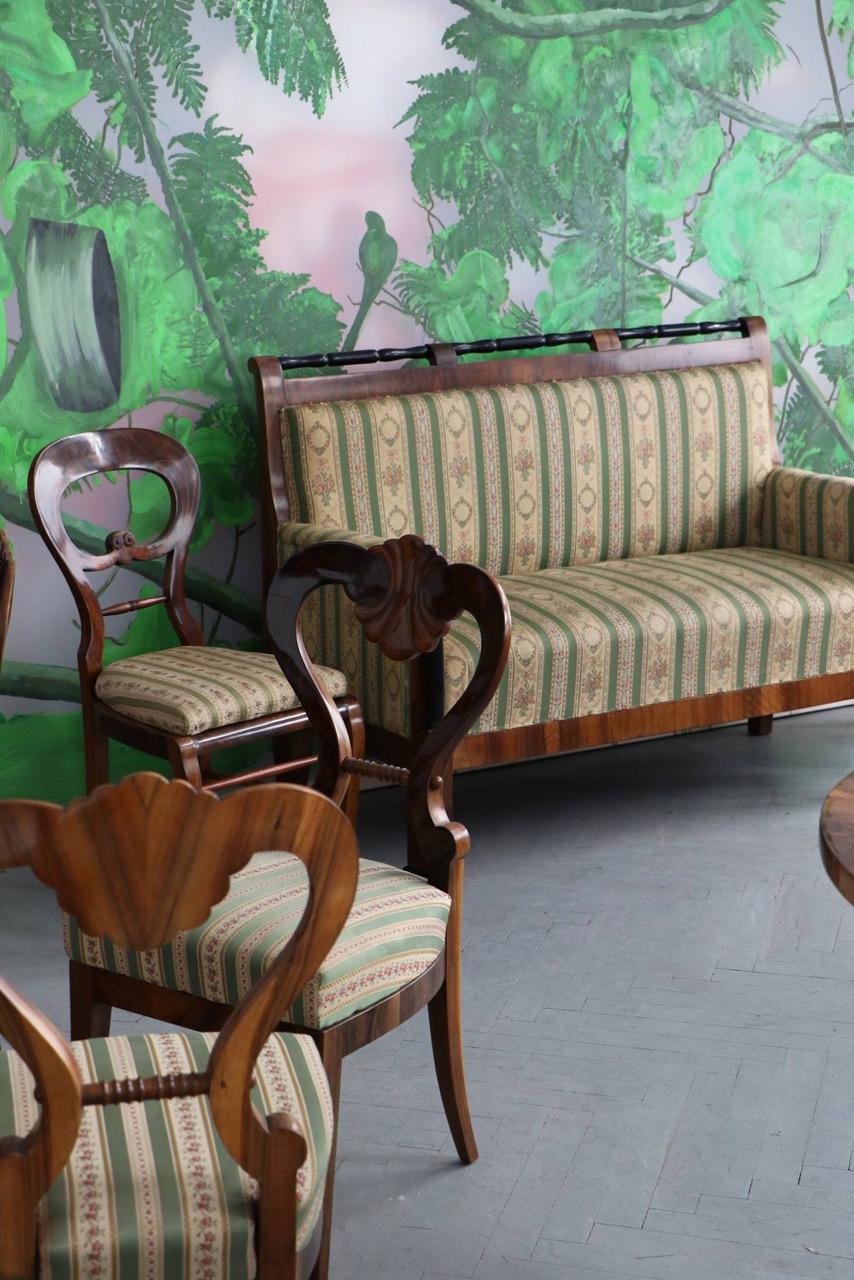 XIXe siècle 19ème siècle - Bel ensemble de cinq chaises Biedermeier. Vienne, vers 1825. en vente