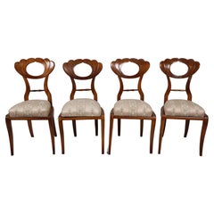 19th Century Fine Set of Four Biedermeier Chairs. Vienna, c. 1825.