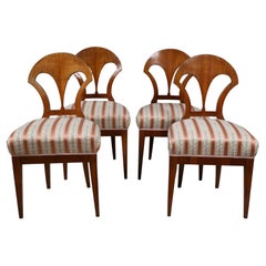 19th Century Fine Set of Four Biedermeier Chairs. Vienna, c. 1825.