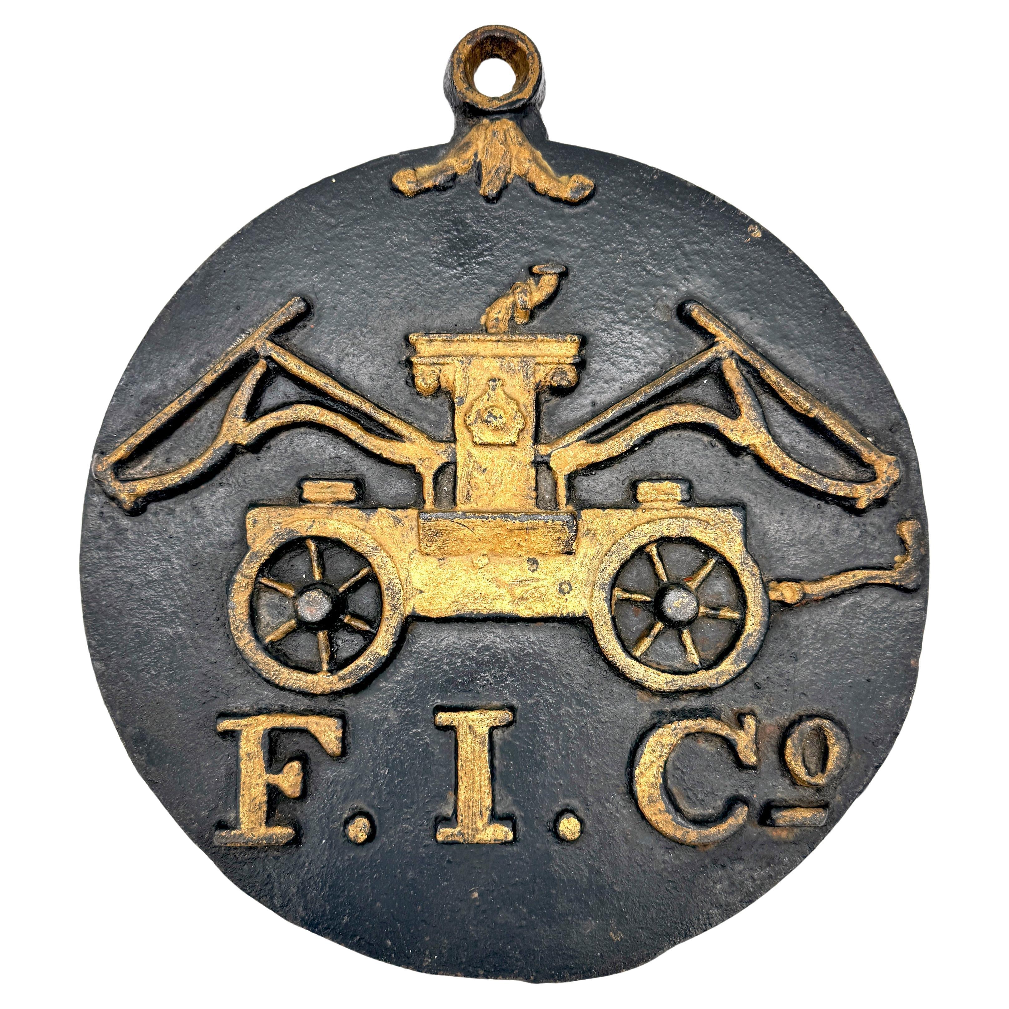 19th Century Firemen
s Insurance Company of Baltimore Cast Iron Fire Mark