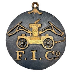 19th Century Firemen's Insurance Company of Baltimore Cast Iron Fire Mark