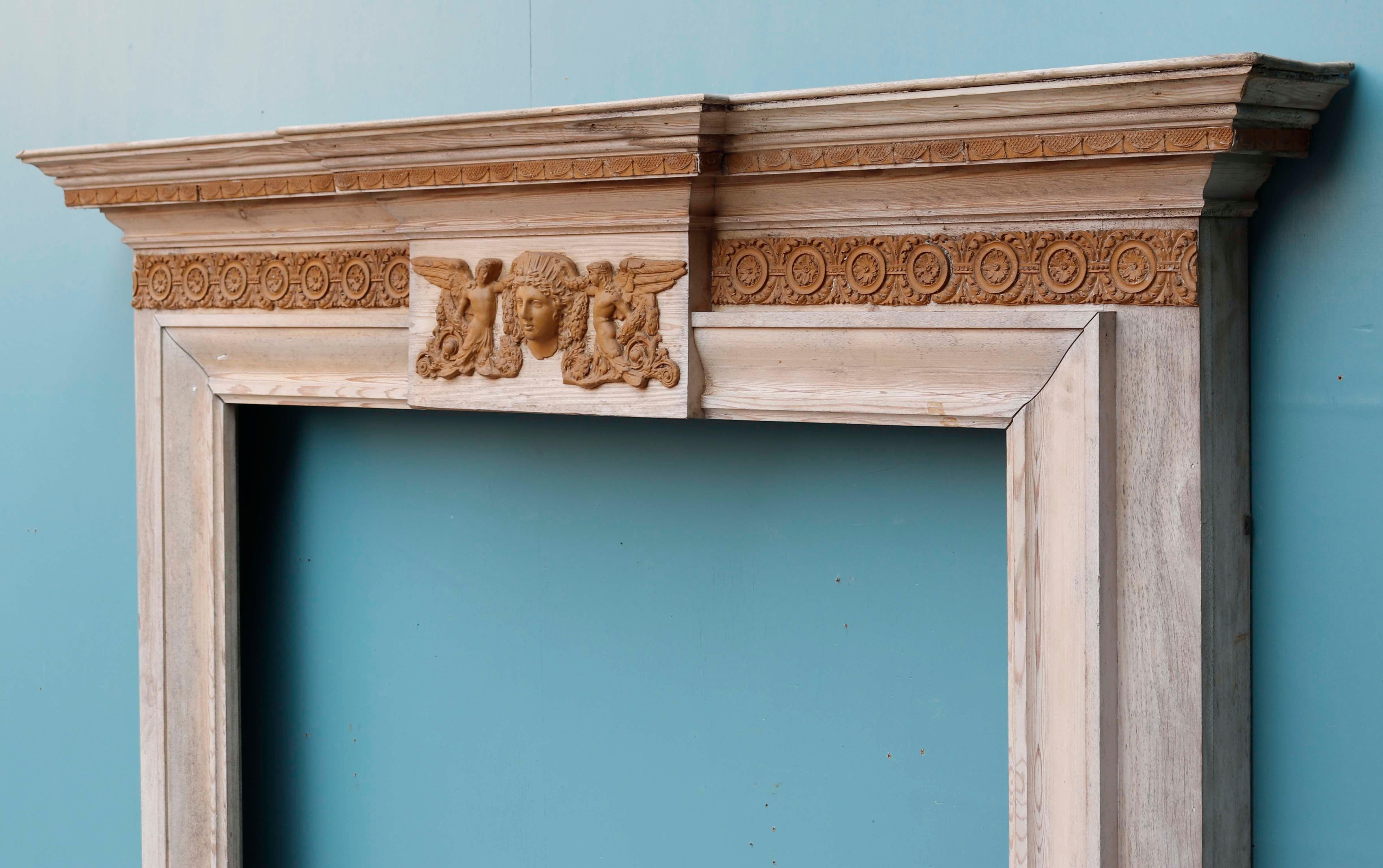 19th Century Fireplace Mantel In Good Condition For Sale In Wormelow, Herefordshire
