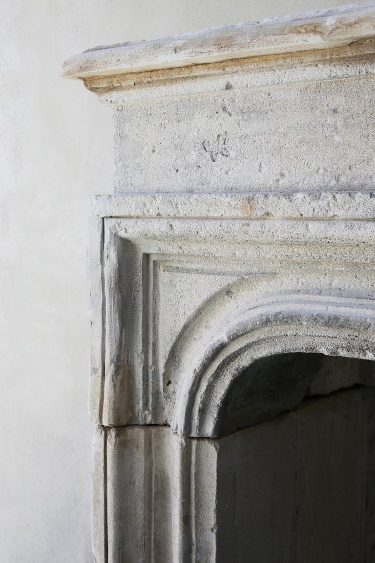 19th Century Fireplace of French Limestone For Sale at 1stDibs