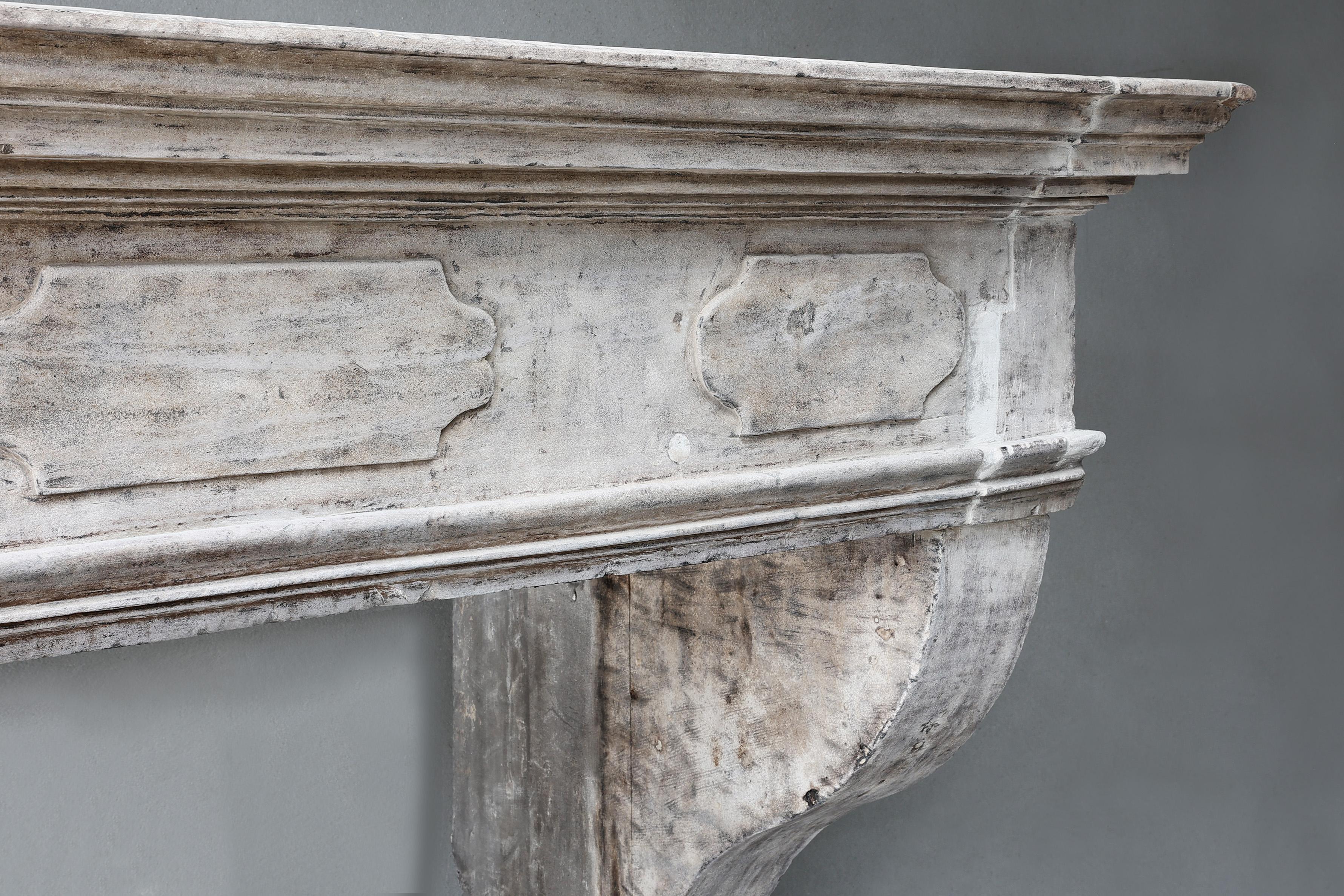 French Antique Fireplace Mantel