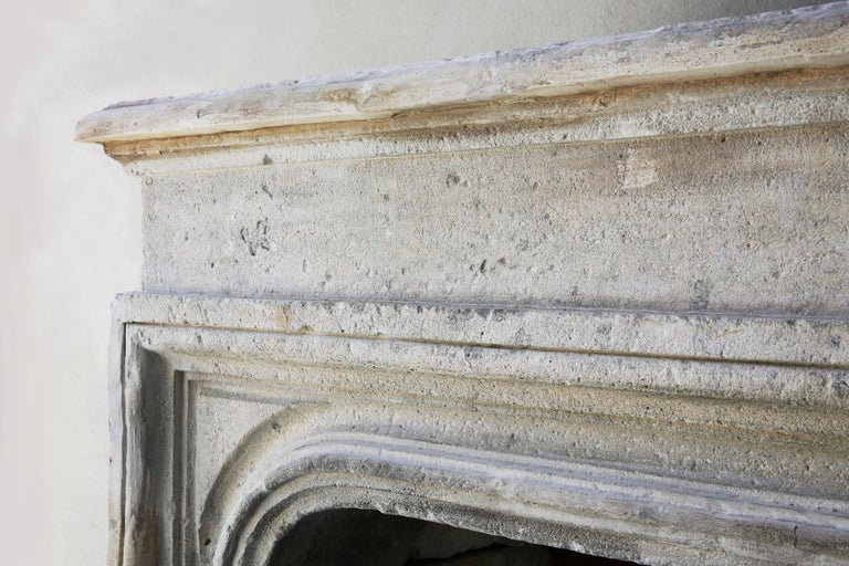 19th Century Fireplace of French Limestone For Sale at 1stDibs