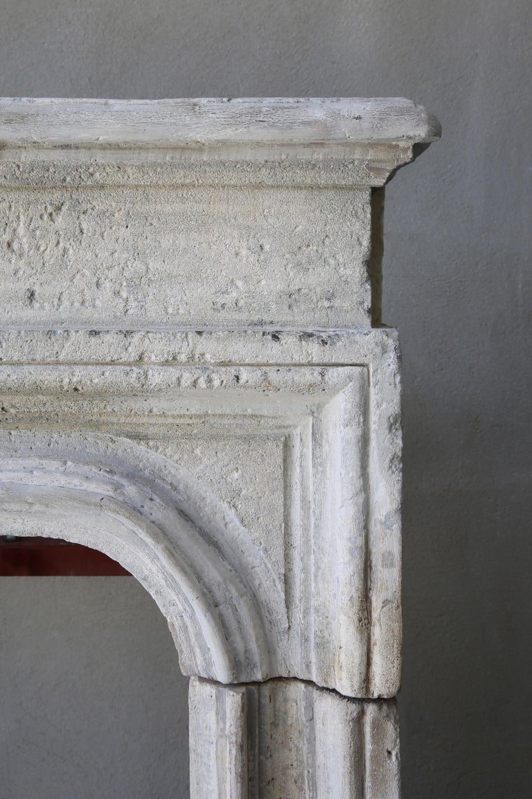 19th Century Fireplace of French Limestone For Sale at 1stDibs
