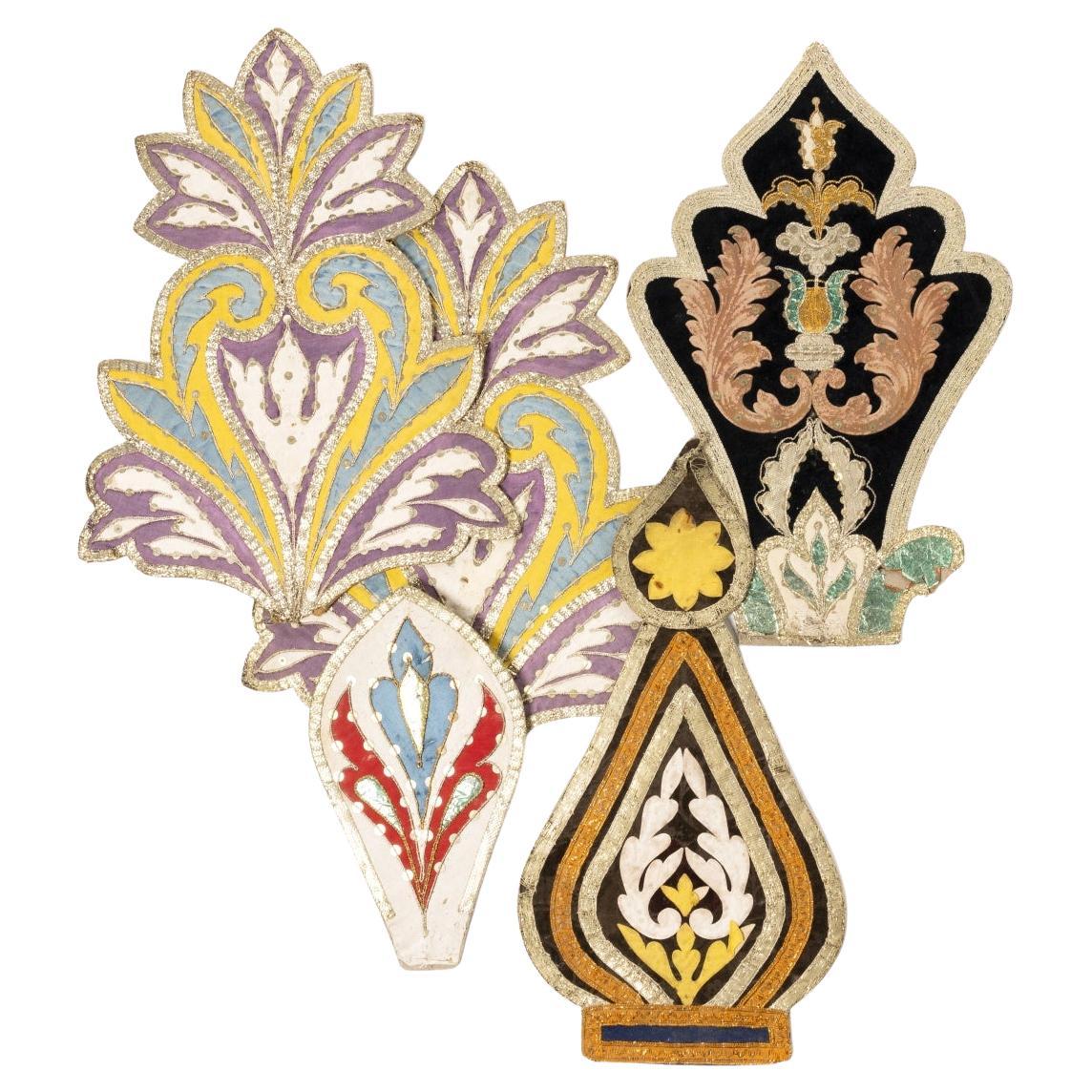 19Th Century - Five Liturgical Cloths